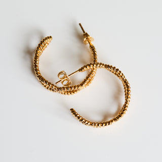 SAMPLE SALE- Oval Rope Statement Hoops