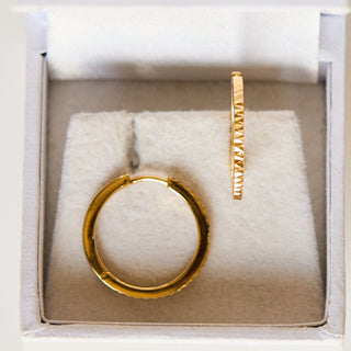 SAMPLE SALE- Textured Hoops