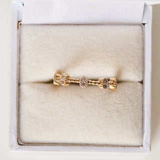SAMPLE SALE- Bobble Stacking Sparkle Ring - Size UK L 1/2
