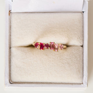 SAMPLE SALE- Ombre Pink Ring - Size UK L