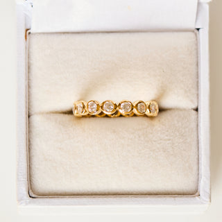 SAMPLE SALE- CZ Eternity Ring - Size UK L 1/2