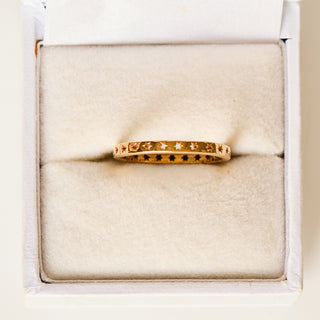 SAMPLE SALE- Star Cut Out Eternity Band - Size UK L