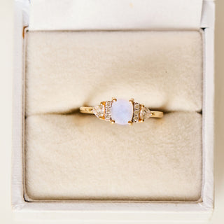 SAMPLE SALE- Moonstone Deco Ring - Multiple Sizes