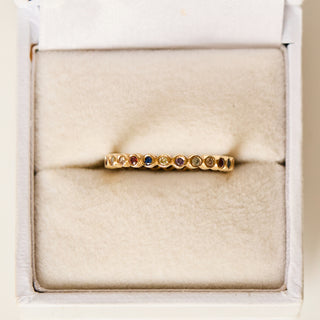 SAMPLE SALE- Dainty Rainbow Stacking Ring - UK Size O