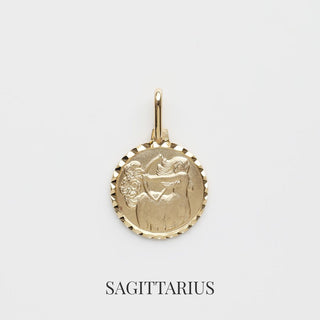 Zodiac Diamond Cut Pendant