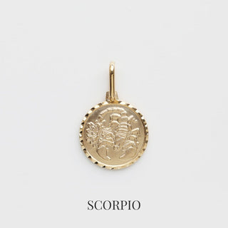 Zodiac Diamond Cut Pendant