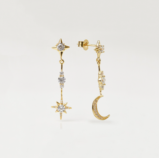 Gold Constellation earrings