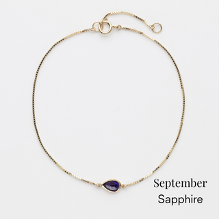 Birthstone Solitaire Bracelet