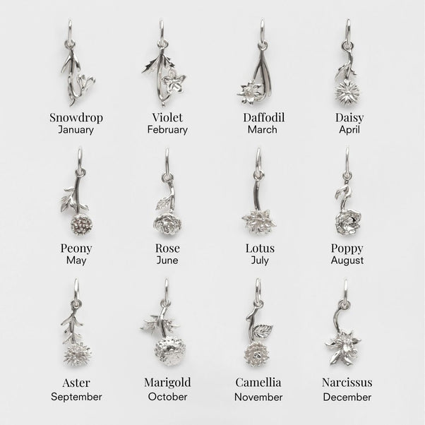 Birth Flower Charm
