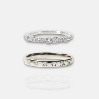 Celestial Diamond Stacking Ring Set