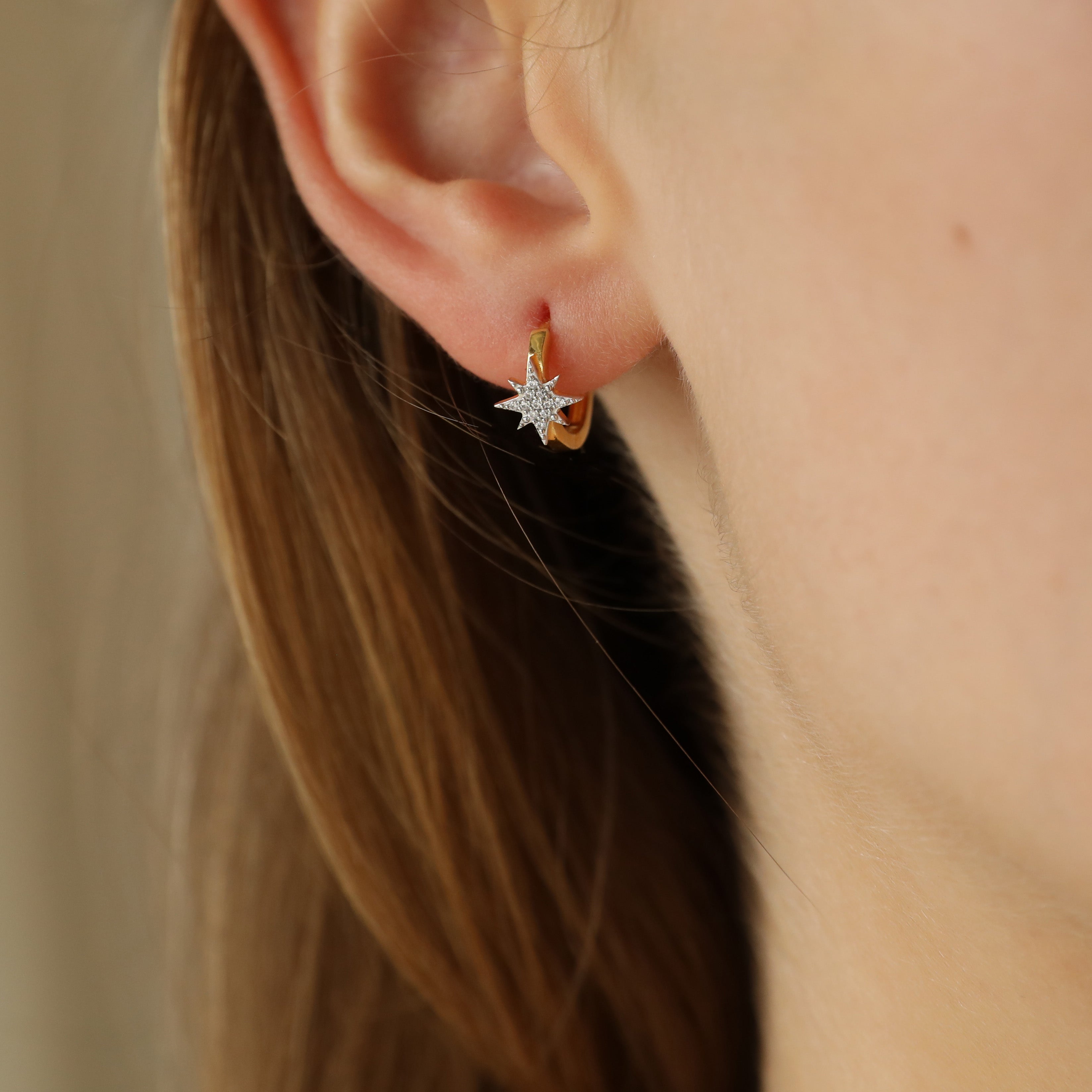 Starburst Baroque Pearl Drop Earrings