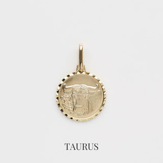 Zodiac Diamond Cut Pendant