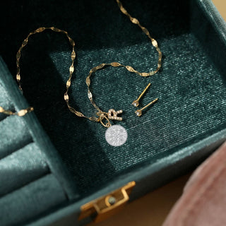 Treasured Yellow Gold Personalised Jewellery Box Gift Set