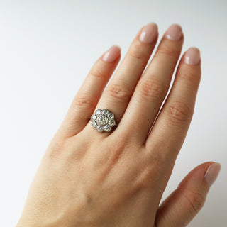 Vintage Diamond Platinum Ring 