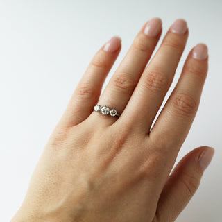 Carrie Elizabeth vintage diamond trilogy ring