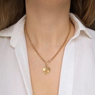 Vintage Augis Ruby Love Token