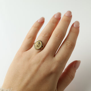 solid 18k gold ring