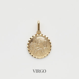 Zodiac Diamond Cut Pendant