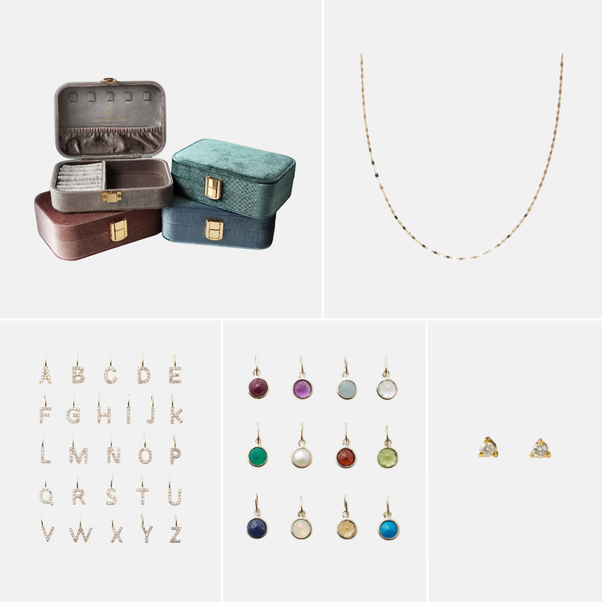 Yellow Gold gift set Carrie Elizabeth