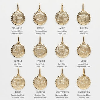 Zodiac Diamond Cut Pendant