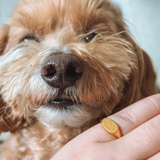 Custom Made Fingerprint Signet Ring