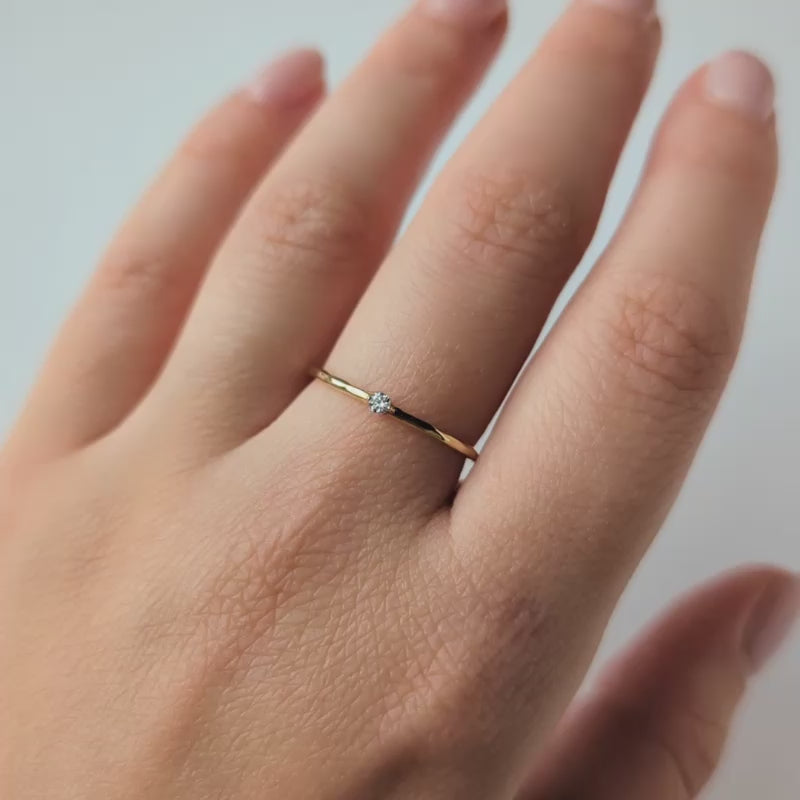 Ottie Diamond Stacking Ring