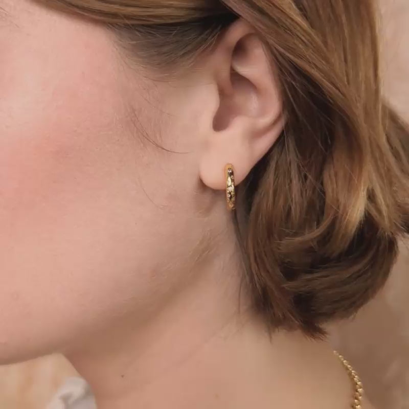 Galaxy Star Set Hoop Earrings