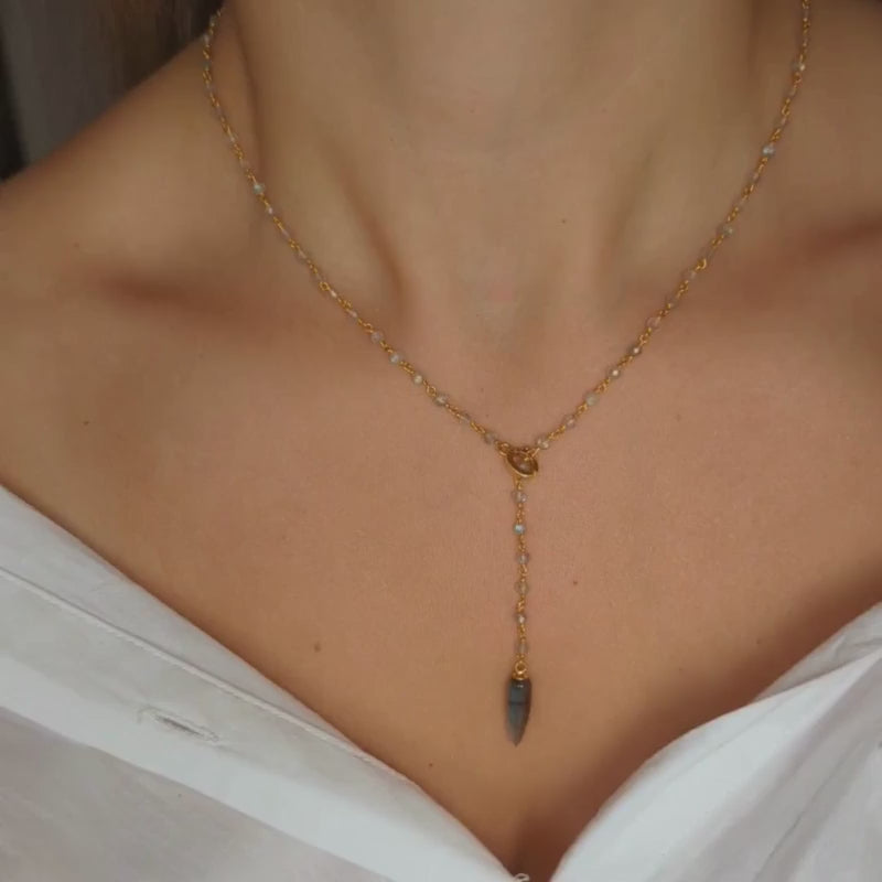 Anita rani labradorite lariat necklace