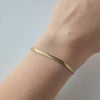 slinky chain bracelet gold