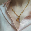 bi colour quartz pendant