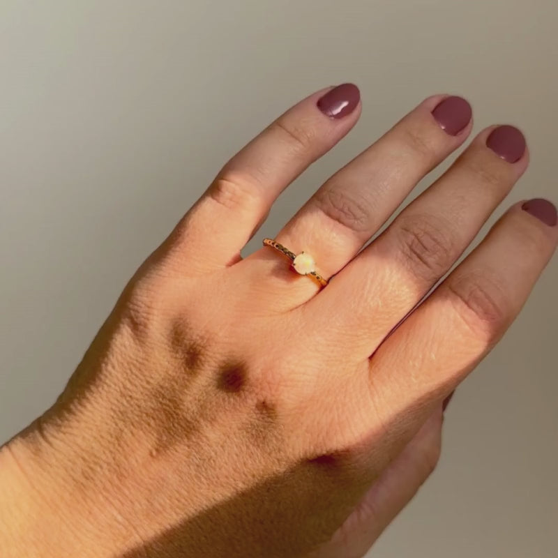 Zoe sugg intentions opal power ring in gold