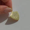 Large shield shaped pendant engraveable