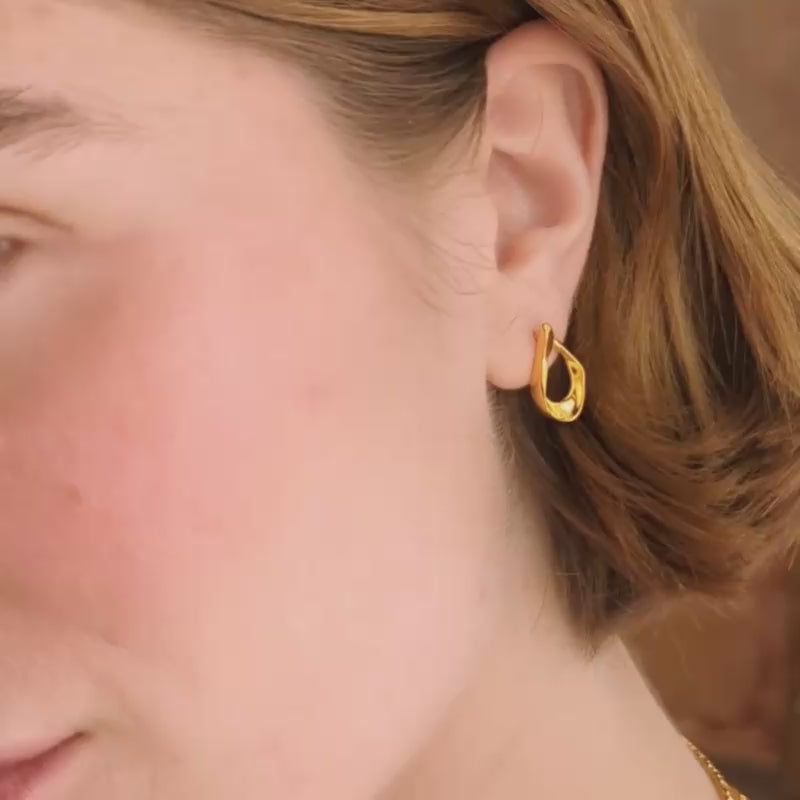 Molten Teardrop Earrings