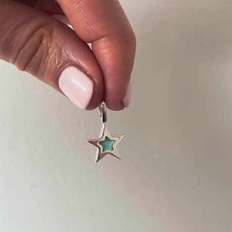 Azure Turquoise Star Pendant