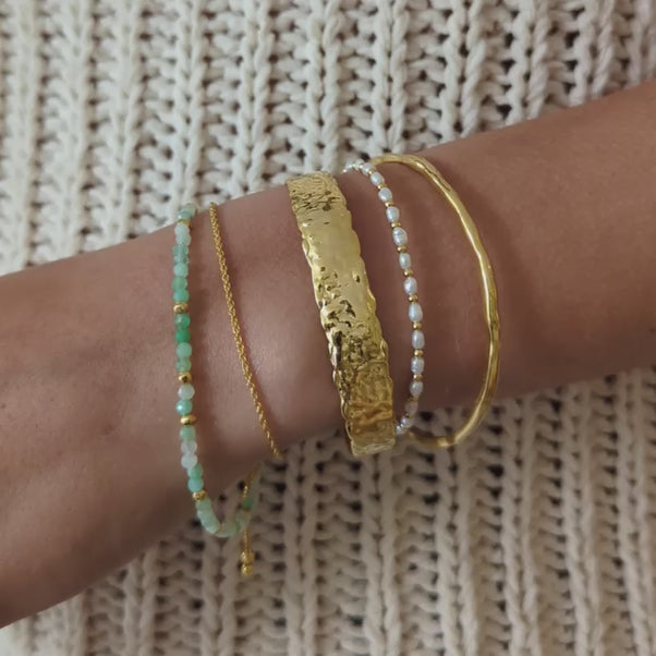 molten skinny bangle gold