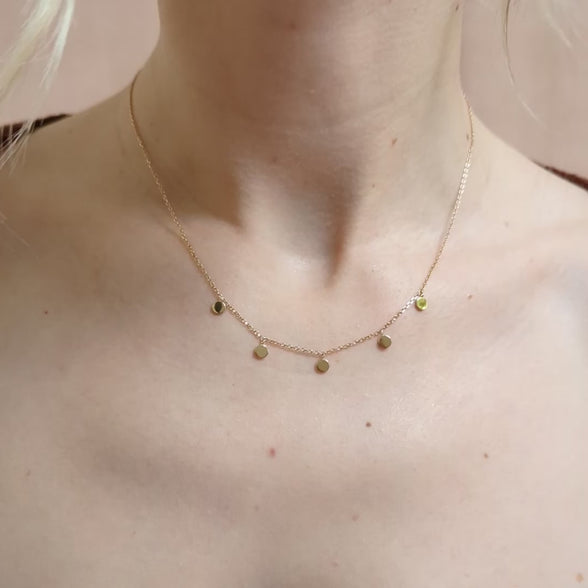 Icon Mini Hanging Coin Necklace