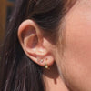 diamond stud earrings in gold