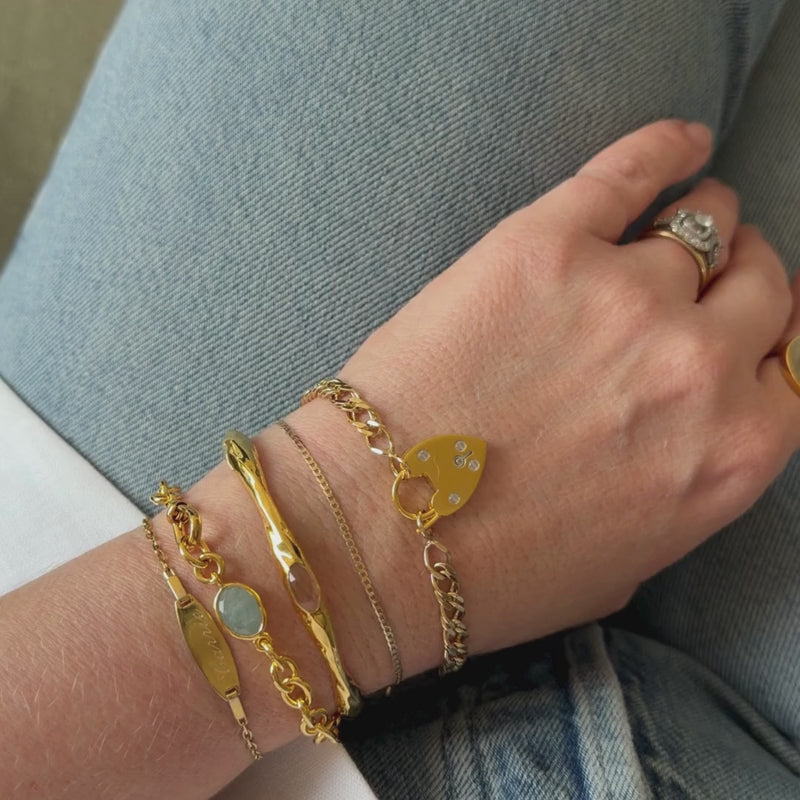 Heart Padlock Bracelet