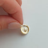 Carrie Elizabeth personalised fingerprint pendant in 9k solid gold