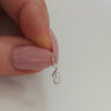 sterling silver flower charm