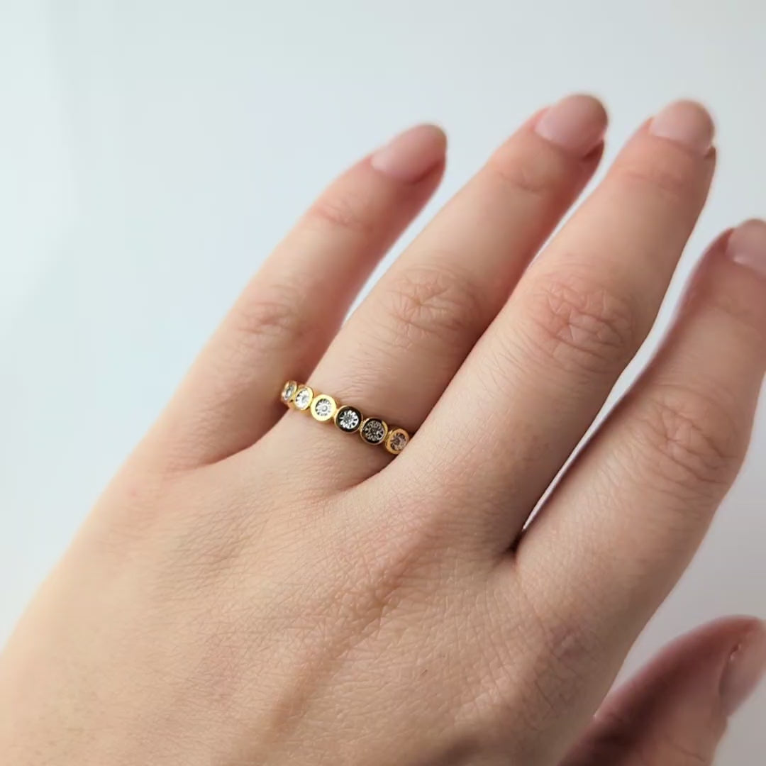 gold vermeil diamond ring