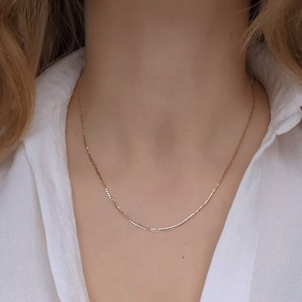 9k gold curb chain