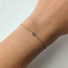 diamond initial bracelet