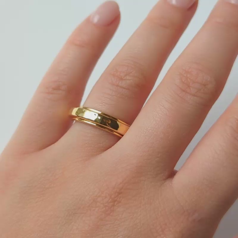 Carrie Elizabeth Your safe space molten spinning ring with engraving