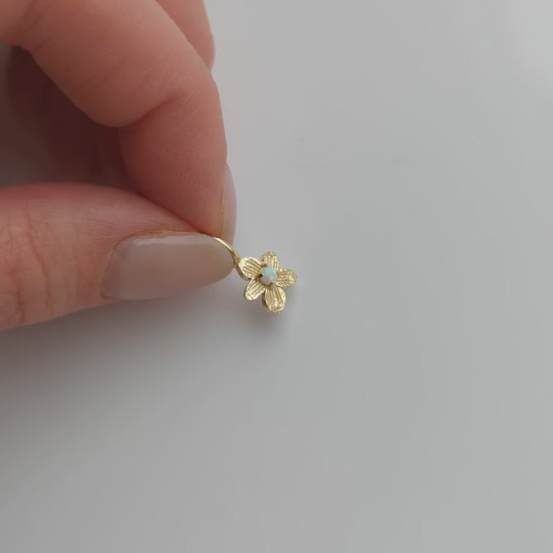 Birthstone Flower Charm