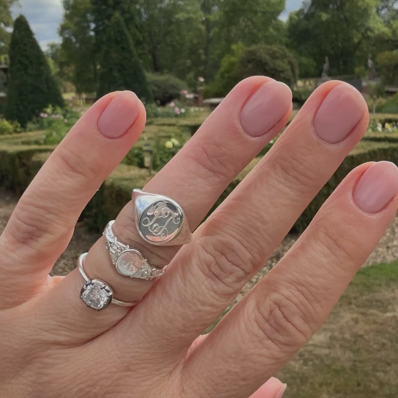 Carrie Elizabeth Louise Moissanite Ring