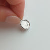 Carrie Elizabeth custom made fingerprint necklace in silver
