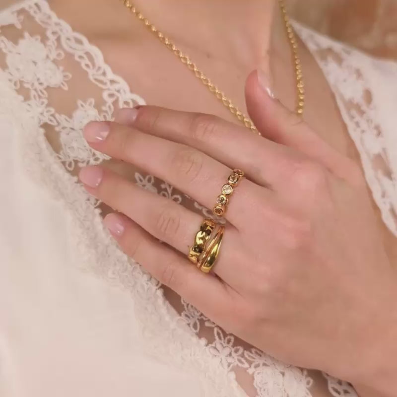 Edie Chunky Molten Ring