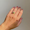 zoe sugg intentions courage peridot ring in silver