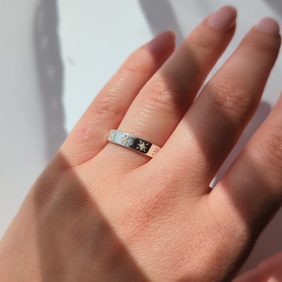 Zoe Sugg Luck Intention Ring in Pearl